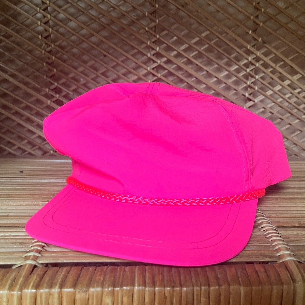 Vintage KC SnapBack Fluorescent Pink Hat